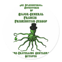 The Time-Travelling Gentleman Octopus Stickers
