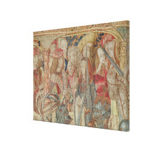 The Tournament, vertical loom tapestry Stretched Canvas Prints