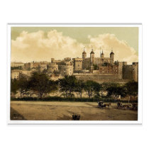 The tower, London, England rare Photochrom postcards