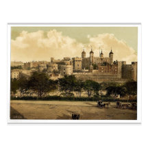 The tower, London, England rare Photochrom Postcards