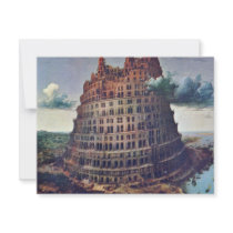 The Tower Of Babel. By Pieter Bruegel Personalized Announcement