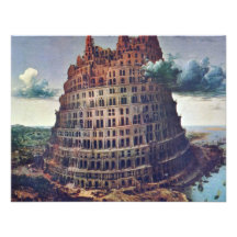 The Tower Of Babel. By Pieter Bruegel Personalized Announcement