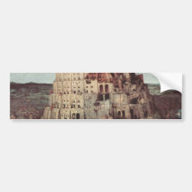 The Tower of Babel - Pieter Bruegel the Elder Bumper Sticker