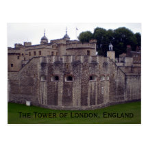 The Tower of London, England postcard