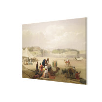 The Town of Roree, and the Fortress of Bhukker, on canvas prints