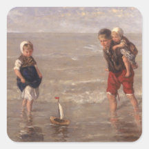 The Toy Boat Square Sticker