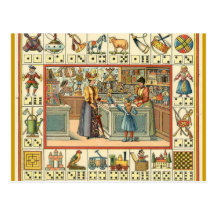 "The Toy Store" Post Card