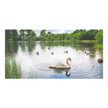 The Tranquil Lake Custom Photo Card
