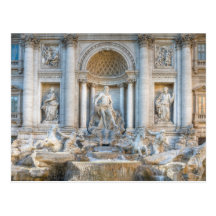The Trevi Fountain (Italian: Fontana di Trevi) 5 Post Card