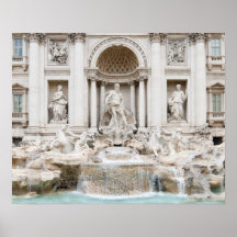 The Trevi Fountain (Italian: Fontana di Trevi) Posters