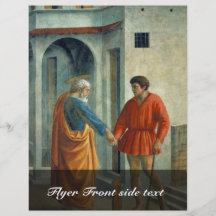 The Tribute Money  By Masaccio (Best Quality) Full Color Flyer