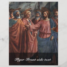 The Tribute Money  By Masaccio (Best Quality) Flyer