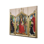 The Triptych of the Sedano Family, c.1495-98 Stretched Canvas Print