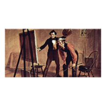 The Triumph Of The Painter By Mount William Sidney Picture Card
