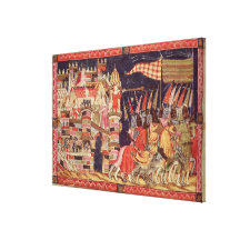 The Trojans Leaving for Battle Canvas Prints