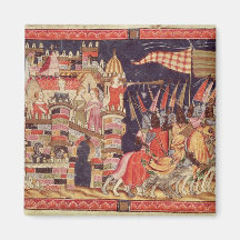 The Trojans Leaving for Battle Fridge Magnet