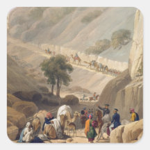 The Troops Emerging from the Narrow Part of the De Square Sticker