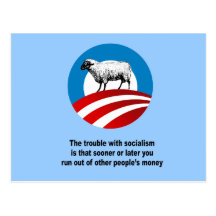 The trouble with socialism is post card