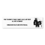 The truth about 5 animal kung-fu bumper stickers