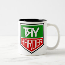 THE "TRY HARDER" CUP TEEHAFERL