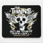 The TWAINS Skull n' Horseshoe Mousepad