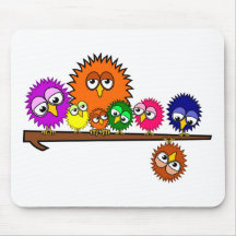 The Tweet Family Mouse Mat