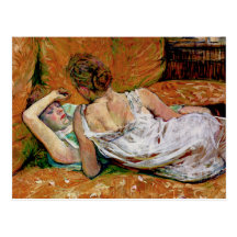 The Two Friends by Henri de Toulouse-Lautrec Post Card