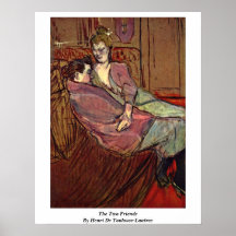The Two Friends By Henri De Toulouse-Lautrec Poster