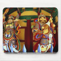 The two heavenly guardians of Buddhism Mouse Pads