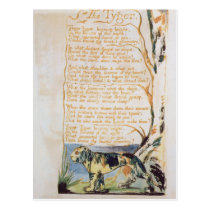 The Tyger, from Songs of Innocence postcards