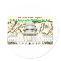The U.S. Congress Round Sticker