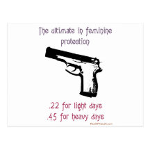 The Ultimate In Feminine Protection Postcard