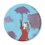 The Umbrella Girl Fridge Magnets