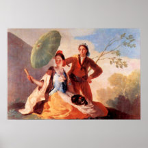 The Umbrellas by Francisco de Goya Print
