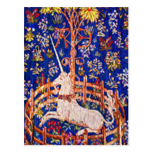 "The Unicorn in Captivity" Post Cards