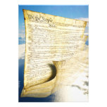 The United States Constitution Above the Earth Art Photo