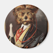 The Upper Class Dog Fridge Magnets