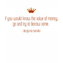 The Value of Money Baby Doll t-shirts