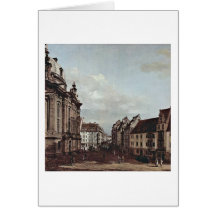 The View From Dresden By Bernardo Bellotto Card