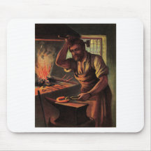 The village blacksmith mouse pads