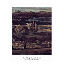 The Village Gazzada Detail By Bernardo Bellotto Post Card