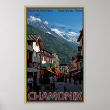 The Village of Chamonix Print