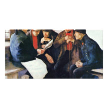 The Village Politicians By Leibl Wilhelm Photo Card Template