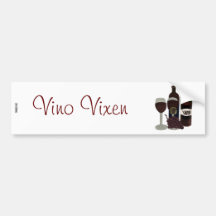 The Vino Vixen - (The Beauty in the Bottle) Bumper Stickers