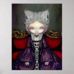 The Violet Duchess gothic rococo lowbrow Art Print