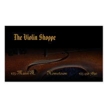 The Violin Shoppe Business Card Templates