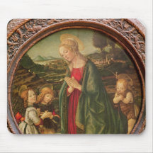 The Virgin Adoring the Christ Child Mousepads