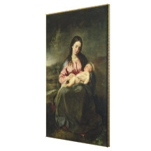 The Virgin and Child Stretched Canvas Prints