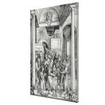 The Virgin and Child with Saints Stretched Canvas Prints