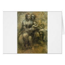 The Virgin and Child with St. Anne and St. John th Greeting Card